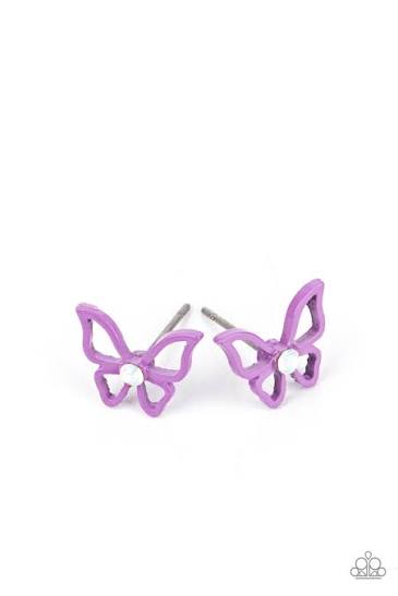 Butterfly Color Studs Earrings