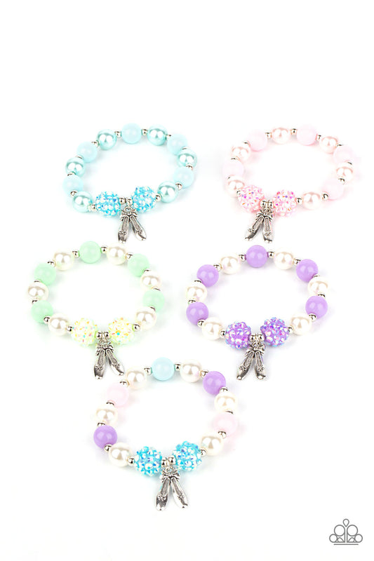 Kids Ballet Slipper Bracelets 5 pk.